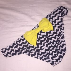Black and White Chevron bathing suit bottoms